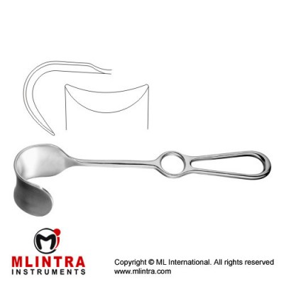 Fritsch Retractor Stainless Steel, 26.5 cm - 10 1/2" Blade Size 65 x 85 mm